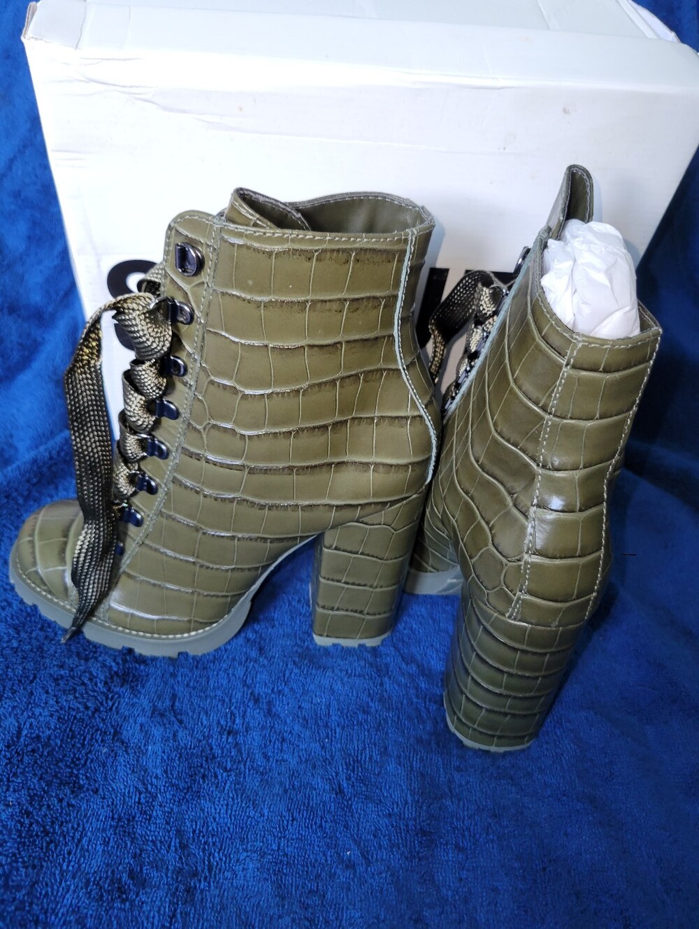 Schutz Miliary Green Boot - Picture 4 of 9